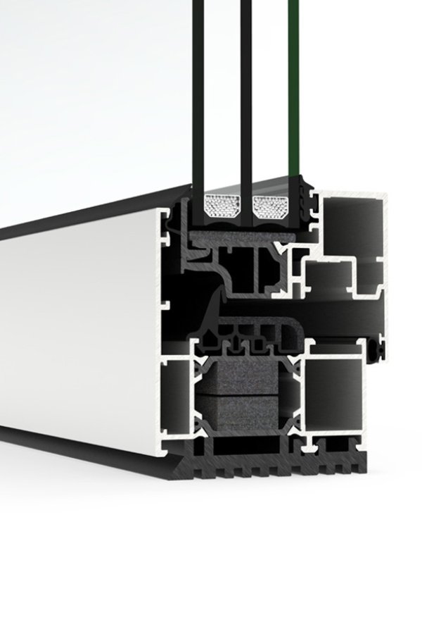 finestra anta a scomparsa triplo vetro